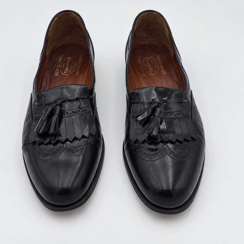 Church's Prima Classe 'Como' Kiltie Tassel Brogue Loafer Black Size 9.5 M EUC